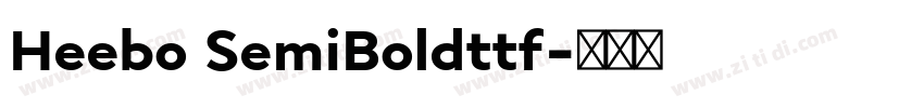 Heebo SemiBoldttf字体转换